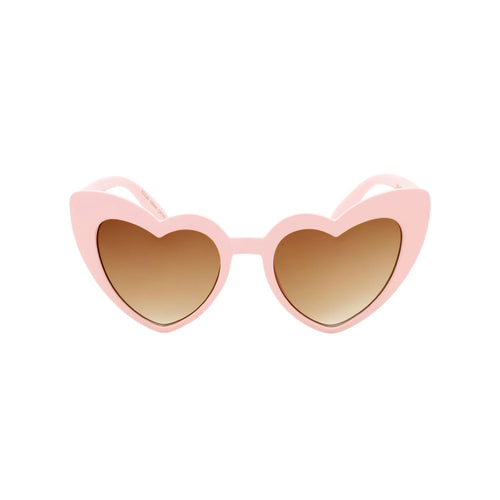 Girls Heart Shaped Sunglasses Ibiza Blush