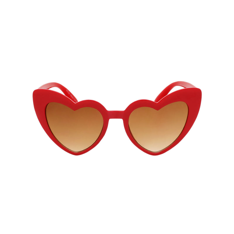【2032】HEAD　HEART　ハート　138cm Girls Heart Shaped Sunglasses Ibiza Crimson – Hang Ten Kids